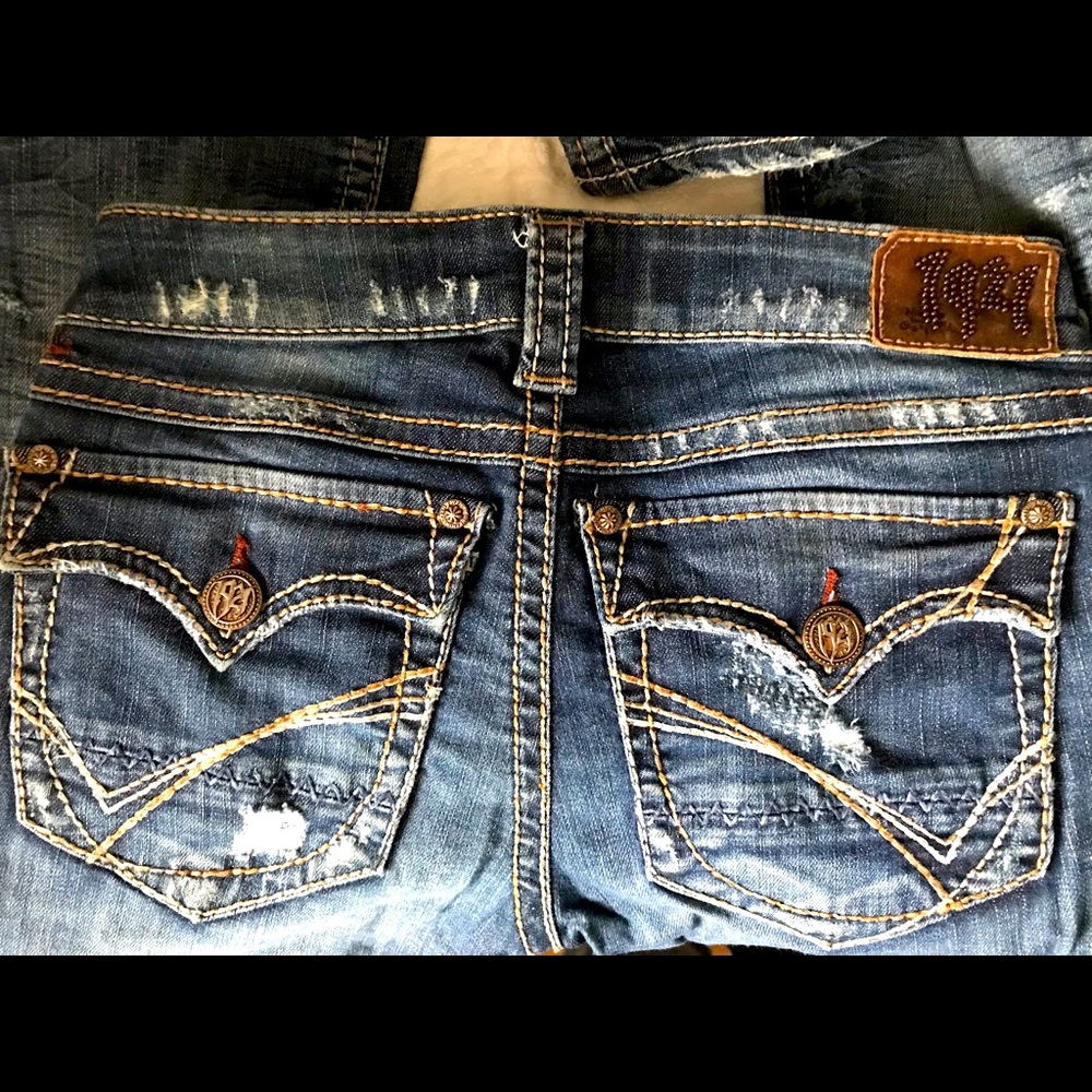 1921 Western Glove Works Destructed Skinny Jeans 24 / 32